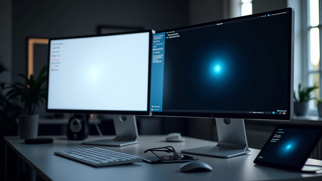 Modernes Interface-Design mit Hell- und Dunkelmodus-Demonstration